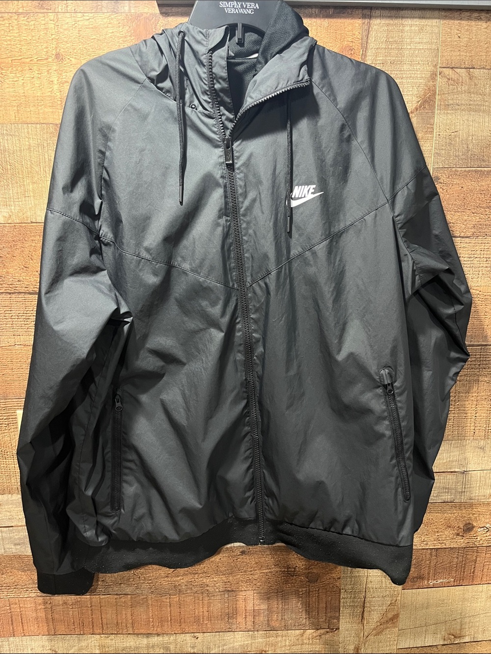 Nike Windrunner Black Hooded Jacket men's XL